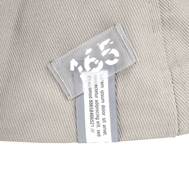 Лейбл из ПВХ Dzeta, XS, прозрачный арт.13916.00