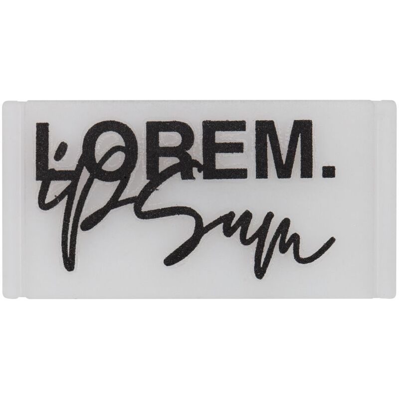 Лейбл из ПВХ Dzeta, XS, прозрачный арт.13916.00