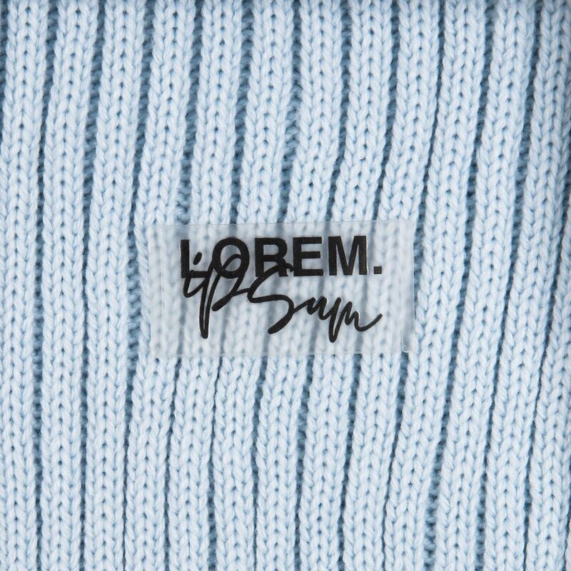 Лейбл из ПВХ Dzeta, XS, прозрачный арт.13916.00