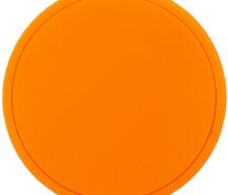 Лейбл из ПВХ Dzeta Round, L оранжевый неон арт.15354.22