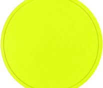 Лейбл из ПВХ Dzeta Round, L, желтый неон арт.15354.89
