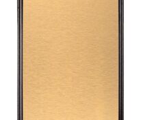 Плакетка Plaque, большая, венге с золотистой пластиной арт.15516.01