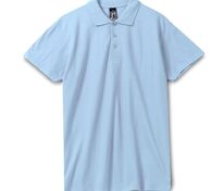 Рубашка поло мужская Spring 210, голубая арт.1898.14