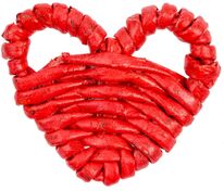 Плетеная фигурка Adorno, красное сердце арт.15853.01