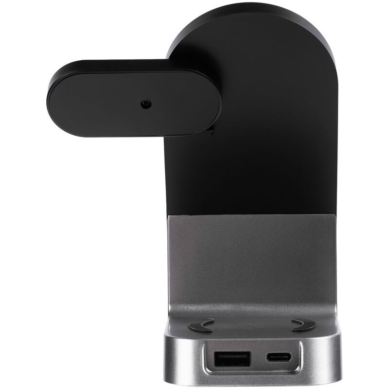 Зарядная станция с часами E-Store для смартфона, часов и наушников, черная арт.14939.30