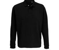 Рубашка поло оверсайз с длинным рукавом Heritage, черная арт.03990312