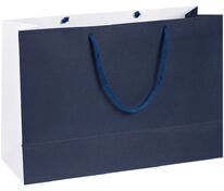 Пакет бумажный Bicolor, белый с синим арт.15145.40