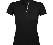 Рубашка поло женская Portland Women 200 черная арт.00575312