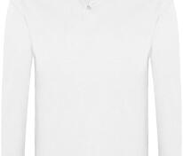 Рубашка поло мужская с длинным рукавом Winter II 210 белая арт.11353102