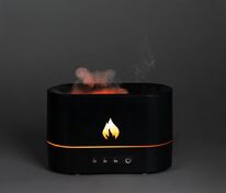 Увлажнитель-ароматизатор с имитацией пламени Fuego, черный арт.16197.30