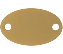 Шильдик металлический Alfa Oval, золотистый арт.13843.00