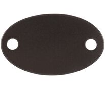 Шильдик металлический Alfa Oval, серый металлик арт.13843.13