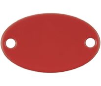 Шильдик металлический Alfa Oval, красный арт.13843.50