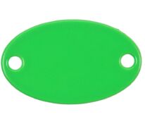 Шильдик металлический Alfa Oval, зеленый неон арт.13843.94