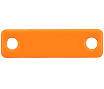 Шильдик металлический Alfa Liten, оранжевый неон арт.13844.22