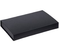Коробка Silk с ложементом под ежедневник 13x21 см, флешку и ручку, черная арт.16206.30