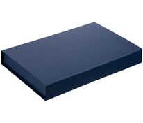Коробка Silk с ложементом под ежедневник 13x21 см, флешку и ручку, синяя арт.16206.40