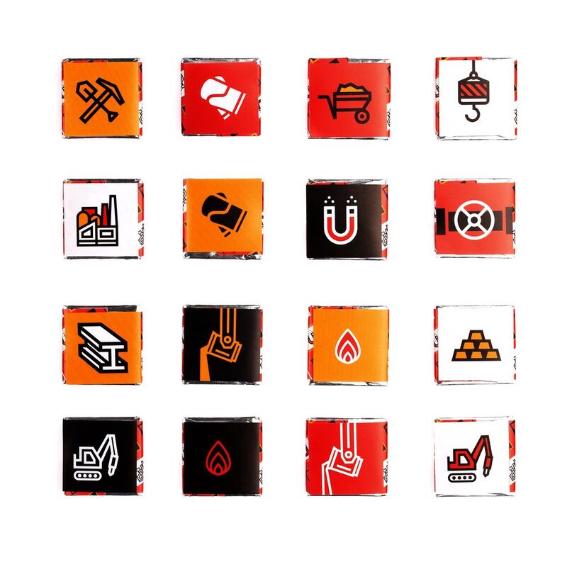 Набор с горьким шоколадом Industry, металлургия арт.15699.06