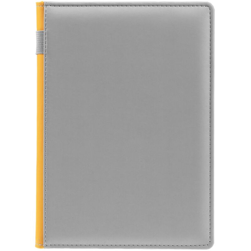 Ежедневник Spain Shall на заказ, недатированный, серый с желтым арт.16403.18