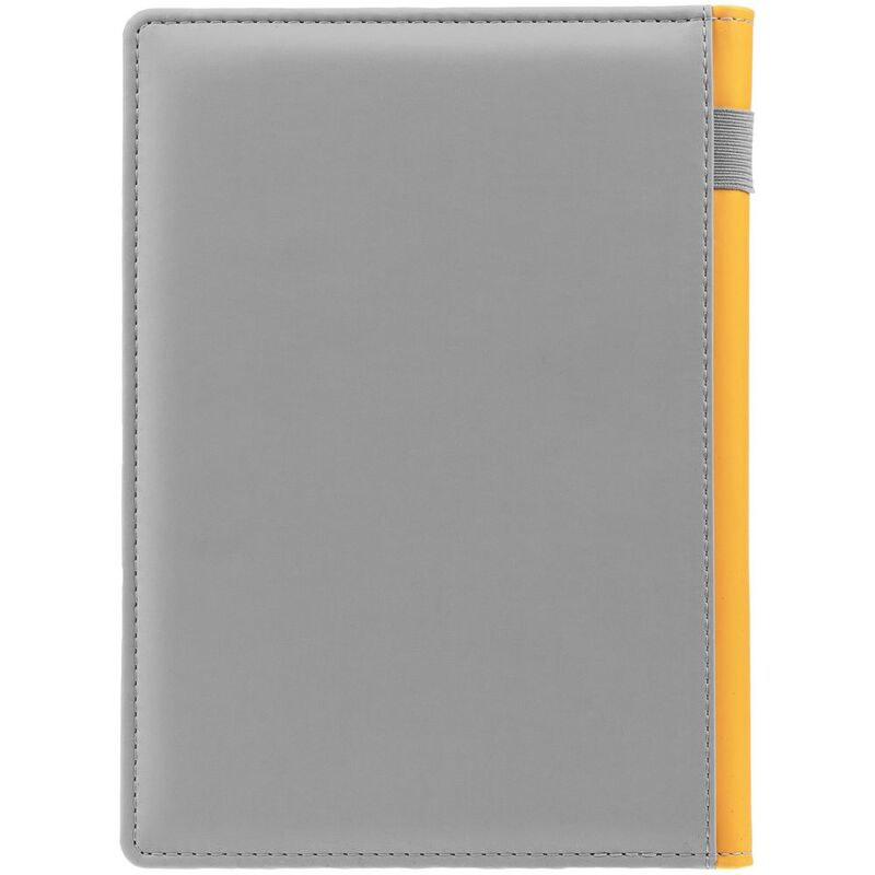 Ежедневник Spain Shall на заказ, недатированный, серый с желтым арт.16403.18