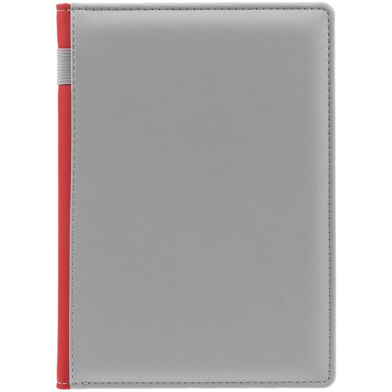 Ежедневник Spain Shall на заказ, недатированный, серый с красным арт.16403.15