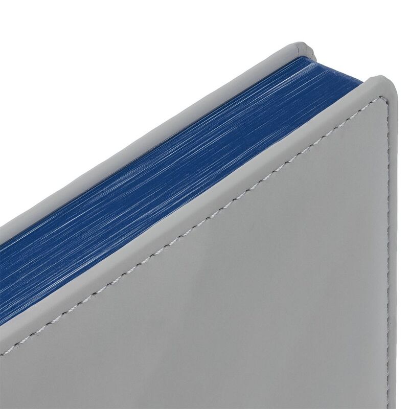 Ежедневник Spain Shall на заказ, недатированный, серый с синим арт.16403.41