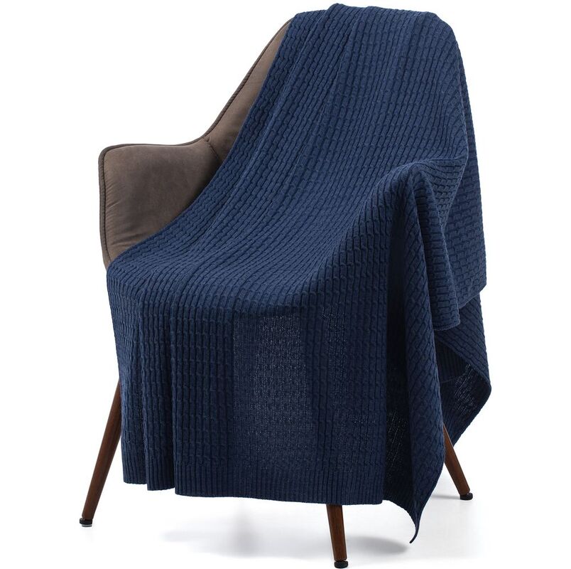 Плед Slumberland, синий (джинс) арт.16746.45