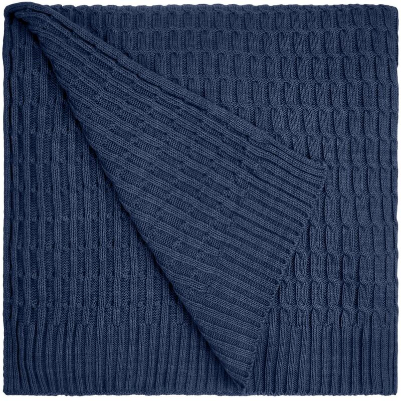 Плед Slumberland, синий (джинс) арт.16746.45