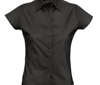 Рубашка женская с коротким рукавом Excess, черная арт.2511.30