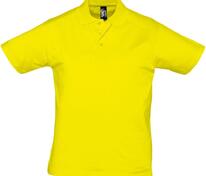 Рубашка поло мужская Prescott Men 170, желтая (лимонная) арт.6086.89