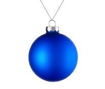 Елочный шар Finery Matt, 8 см, матовый синий арт.17663.40