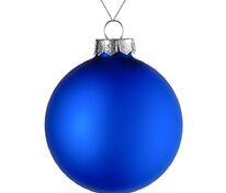 Елочный шар Finery Matt, 10 см, матовый синий арт.17665.40