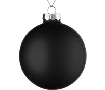 Елочный шар Finery Matt, 10 см, матовый черный арт.17665.30