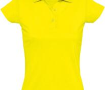 Рубашка поло женская Prescott Women 170, желтая (лимонная) арт.6087.89