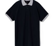 Рубашка поло Prince 190, черная с серым арт.6085.31