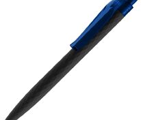 Ручка шариковая Prodir QS01 PRT-P Soft Touch, черная с синим арт.7091.34