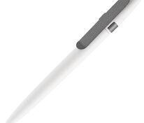 Ручка шариковая Prodir DS5 TSM Metal Clip, белая с серым арт.16199.61