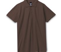 Рубашка поло мужская Spring 210, шоколадно-коричневая арт.1898.59