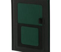 Ежедневник Mobile на заказ, недатированный, черно-зеленый арт.15885.93