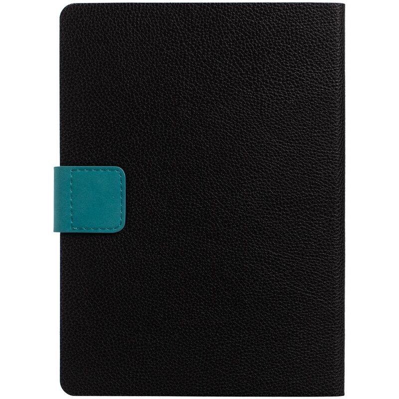 Ежедневник Boom, недатированный, черный с бирюзовым арт.15768.30