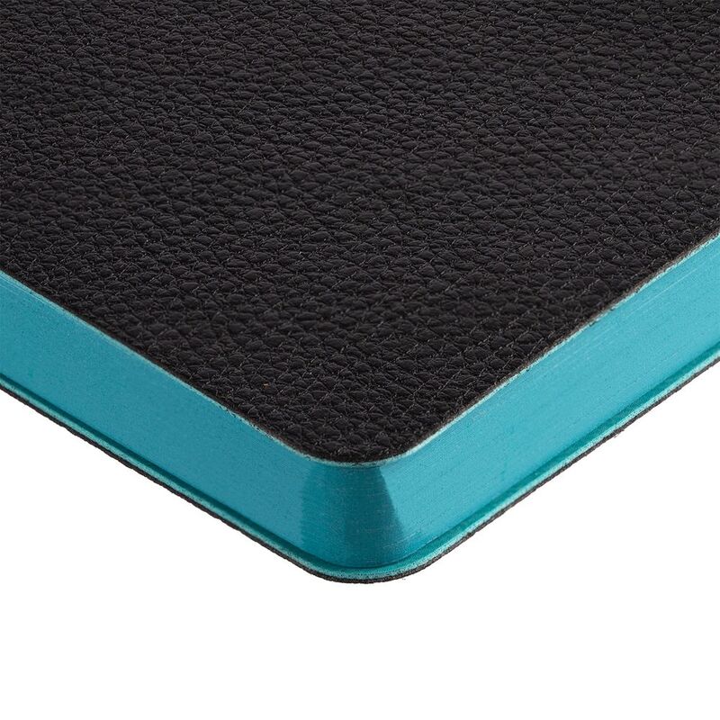 Ежедневник Boom, недатированный, черный с бирюзовым арт.15768.30