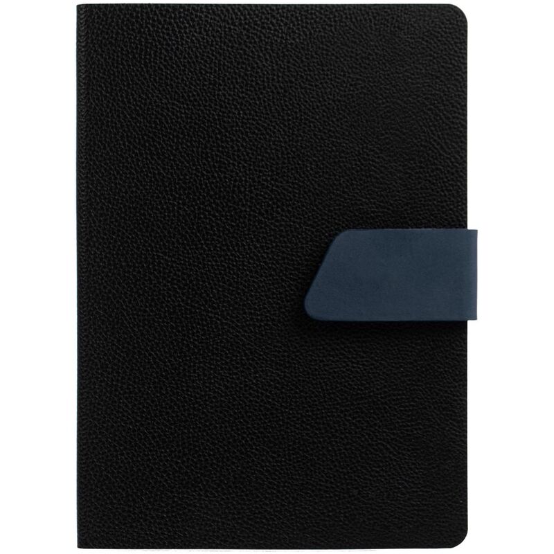 Ежедневник Boom, недатированный, черный с синим арт.15768.34