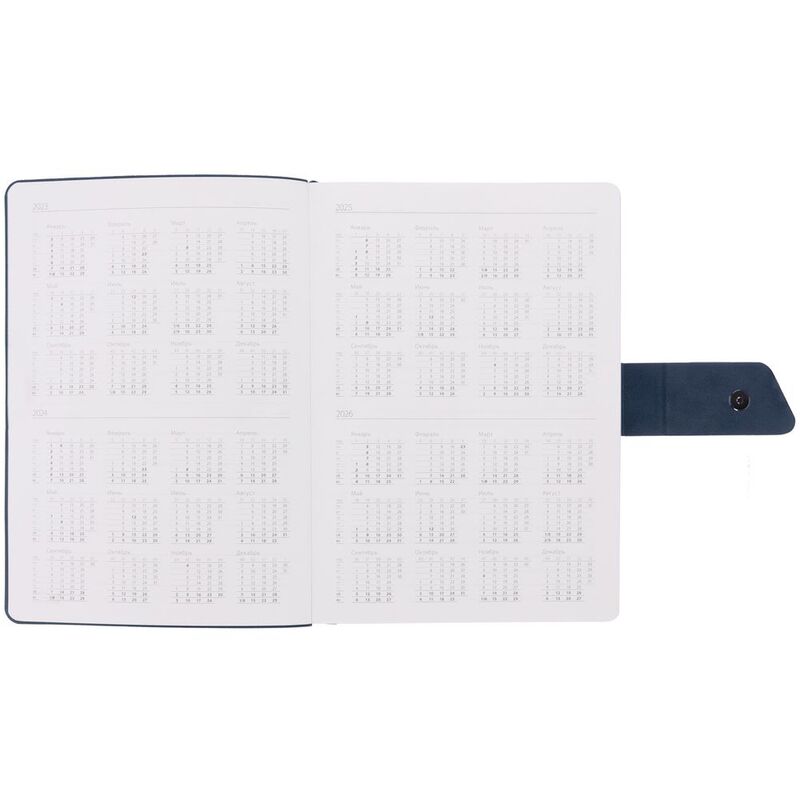 Ежедневник Boom, недатированный, черный с синим арт.15768.34