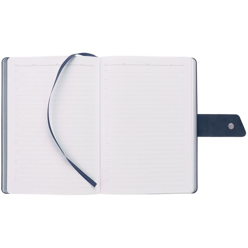 Ежедневник Boom, недатированный, черный с синим арт.15768.34