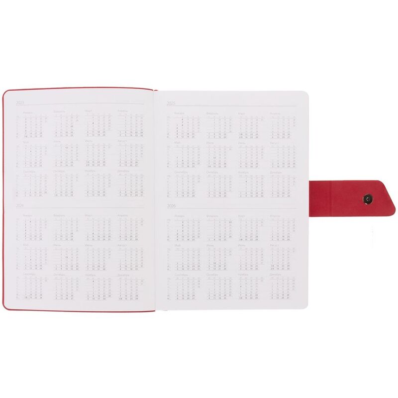 Ежедневник Boom, недатированный, черный с красным арт.15768.35