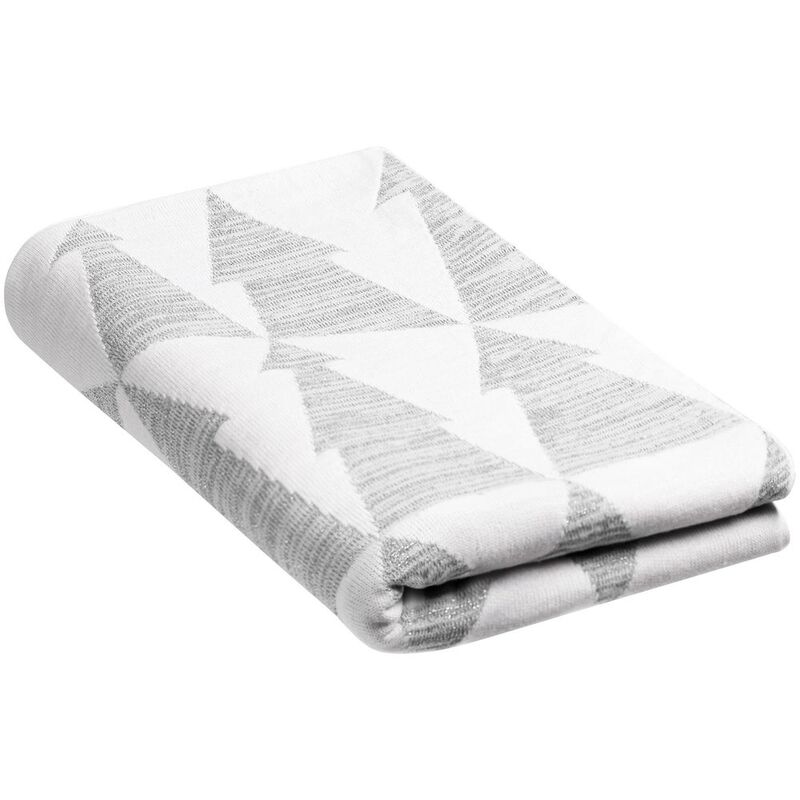 Плед &laquo;Танцующий лес&raquo;, белый с серебристым арт.16246.10