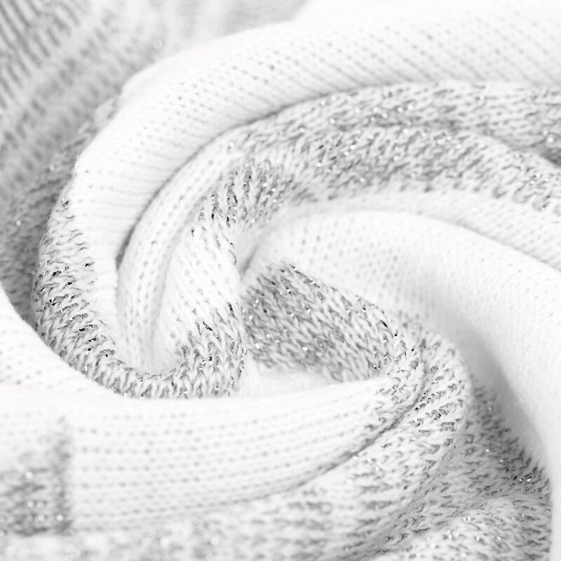 Плед &laquo;Танцующий лес&raquo;, белый с серебристым арт.16246.10