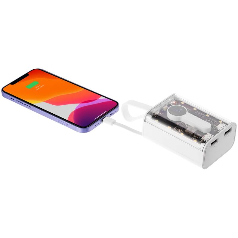 Аккумулятор с быстрой зарядкой Trellis Quick 10000 мАч, белый арт.23107.60