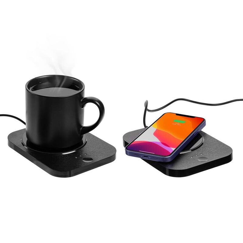 Кружка с подогревом и беспроводной зарядкой dualBase plus, черная арт.15783.30