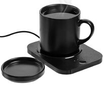 Кружка с подогревом и беспроводной зарядкой dualBase plus, черная арт.15783.30